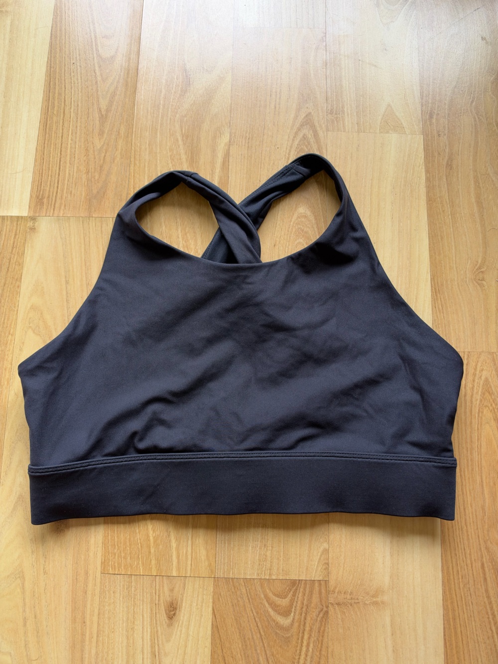 Fabletics Black Cropped Sports Tank